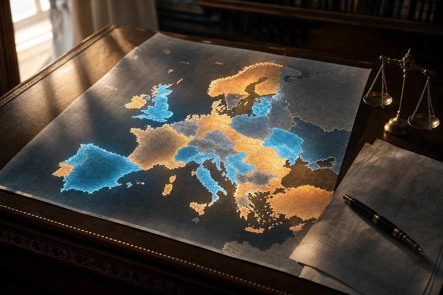 Carte de l'Europe montrant l'état de transposition de la directive sur la transparence salariale dans les États membres