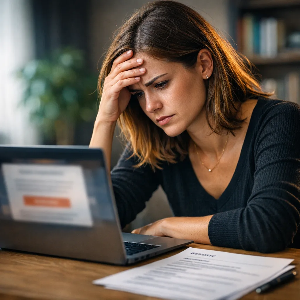 Candidato frustrado ante un paywall al intentar descargar su currículum